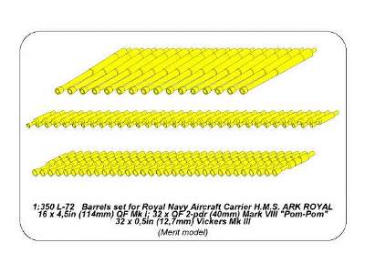Zestaw luf do brytyjskiego lotniskowca H.M.S. Ark Royal  - zdjęcie 6