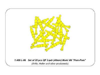 Zestaw 20 luf do uniwersalnej artylerii kalibru 40mm Pom-Pom - zdjęcie 7