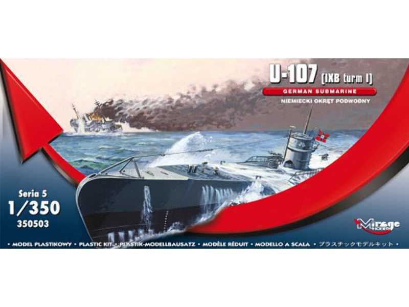 U-107 (IXB turm I) NIEMIECKI OKRĘT PODWODNY - zdjęcie 1 U-107 (IXB turm I) NIEMIECKI OKRĘT PODWODNY - zdjęcie 1