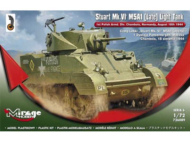 Czołg Lekki 'Stuart Mk.VI' M5A1 (późny) 1 Dywizja Pancerna gen. - zdjęcie 1 Czołg Lekki 'Stuart Mk.VI' M5A1 (późny) 1 Dywizja Pancerna gen. - zdjęcie 1