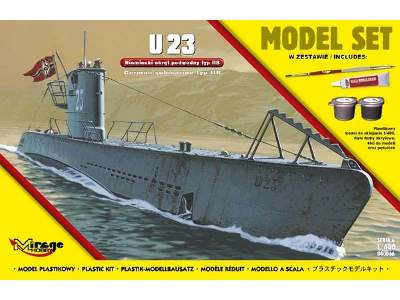 'U23'  (Niemiecki Okręt Podwodny z II WŚ typ IIB) (MODEL SET) - zdjęcie 1