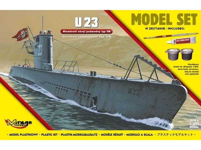 'U23' (Niemiecki Okręt Podwodny z II WŚ typ IIB) (MODEL SET) - zdjęcie 1 'U23' (Niemiecki Okręt Podwodny z II WŚ typ IIB) (MODEL SET) - zdjęcie 1