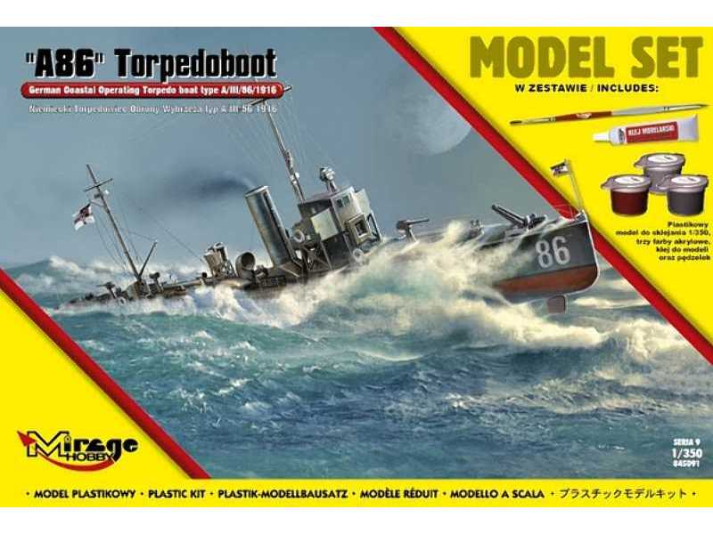 'A86' Torpedoboot (Niemiecki Torpedowiec Obrony Wybrzeża typ A/ - zdjęcie 1 'A86' Torpedoboot (Niemiecki Torpedowiec Obrony Wybrzeża typ A/ - zdjęcie 1
