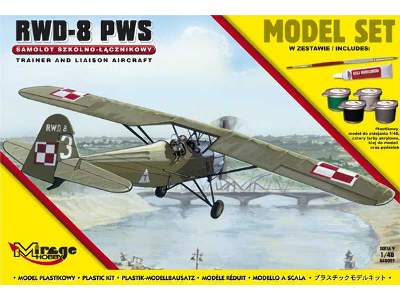 R.W.D.-8 (PWS)  [Polski Samolot Szkolno-Łącznikowy] (MODEL SET) - zdjęcie 1