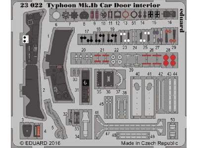 Typhoon Mk. Ib Car Door interior 1/24 - Airfix - zdjęcie 1