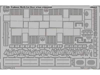 Typhoon Mk. Ib Car Door wings armament 1/24 - Airfix - zdjęcie 1