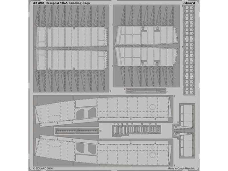 Tempest Mk. V landing flaps 1/32 - Special Hobby - zdjęcie 1 Tempest Mk. V landing flaps 1/32 - Special Hobby - zdjęcie 1