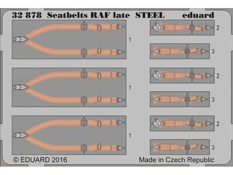 Seatbelts RAF late STEEL 1/32 - zdjęcie 1 Seatbelts RAF late STEEL 1/32 - zdjęcie 1