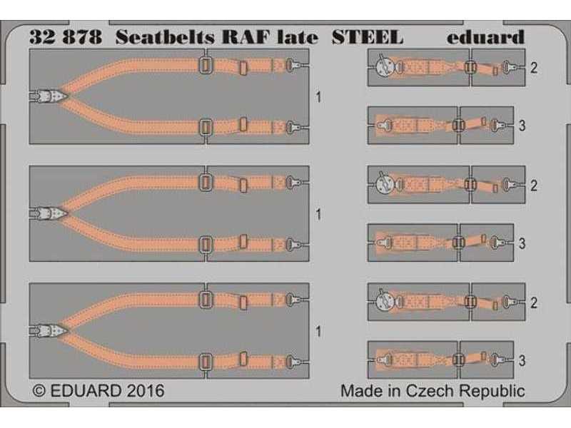 Seatbelts RAF late STEEL 1/32 - zdjęcie 1