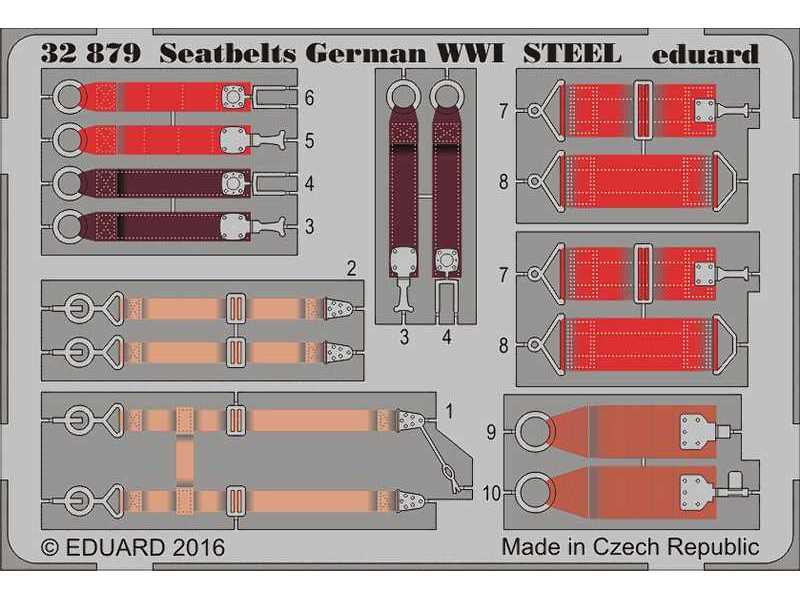 Seatbelts German WWI STEEL 1/32 - zdjęcie 1 Seatbelts German WWI STEEL 1/32 - zdjęcie 1