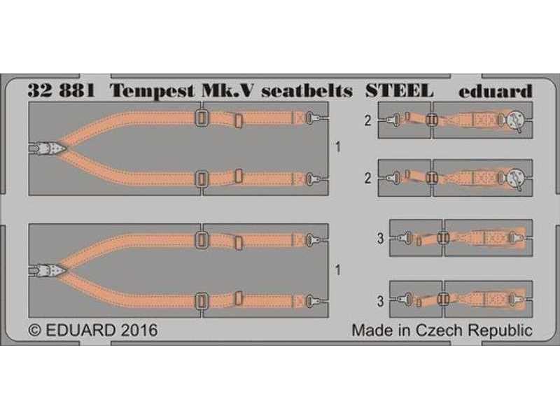 Tempest Mk. V seatbelts STEEL 1/32 - Special Hobby - zdjęcie 1 Tempest Mk. V seatbelts STEEL 1/32 - Special Hobby - zdjęcie 1