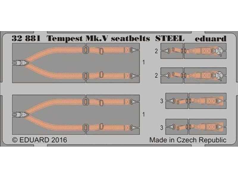 Tempest Mk. V seatbelts STEEL 1/32 - Special Hobby - zdjęcie 1