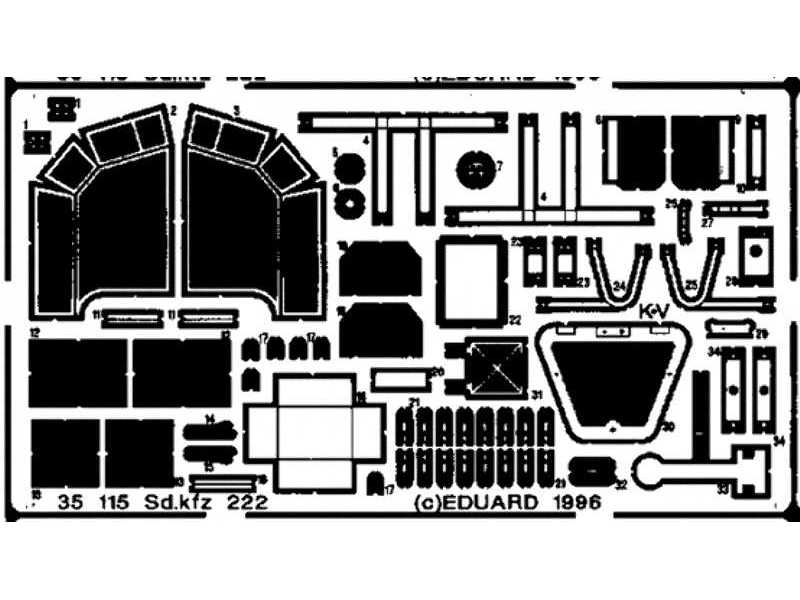 Sd. Kfz.222 1/35 - Tamiya - zdjęcie 1 Sd. Kfz.222 1/35 - Tamiya - zdjęcie 1
