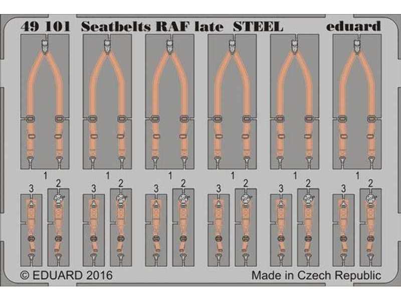 Seatbelts RAF late STEEL 1/48 - zdjęcie 1 Seatbelts RAF late STEEL 1/48 - zdjęcie 1