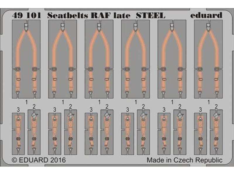 Seatbelts RAF late STEEL 1/48 - zdjęcie 1