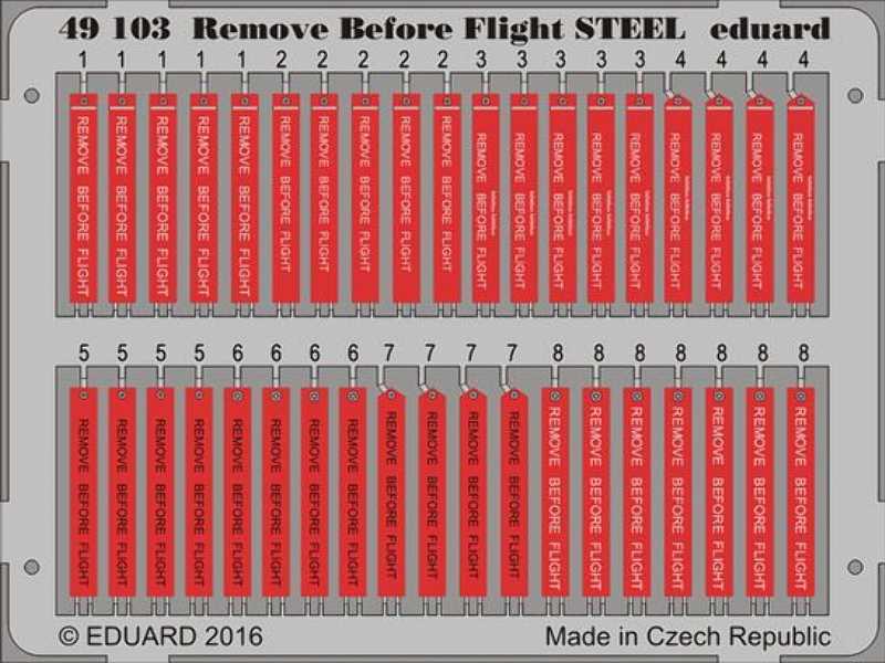 Remove Before Flight STEEL 1/48 - zdjęcie 1