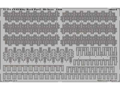 CV-63 Kitty Hawk pt.5 - life boats 1/350 - Trumpeter - zdjęcie 1