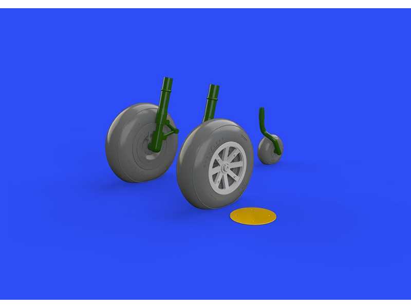 P-40B wheels 1/48 - Airfix - zdjęcie 1 P-40B wheels 1/48 - Airfix - zdjęcie 1