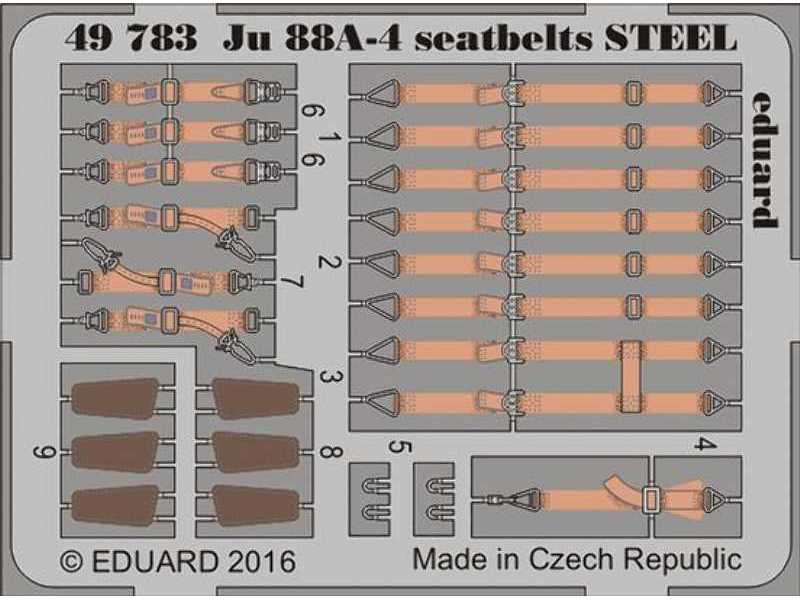Ju 88A-4 seatbelts STEEL 1/48 - Icm - zdjęcie 1 Ju 88A-4 seatbelts STEEL 1/48 - Icm - zdjęcie 1