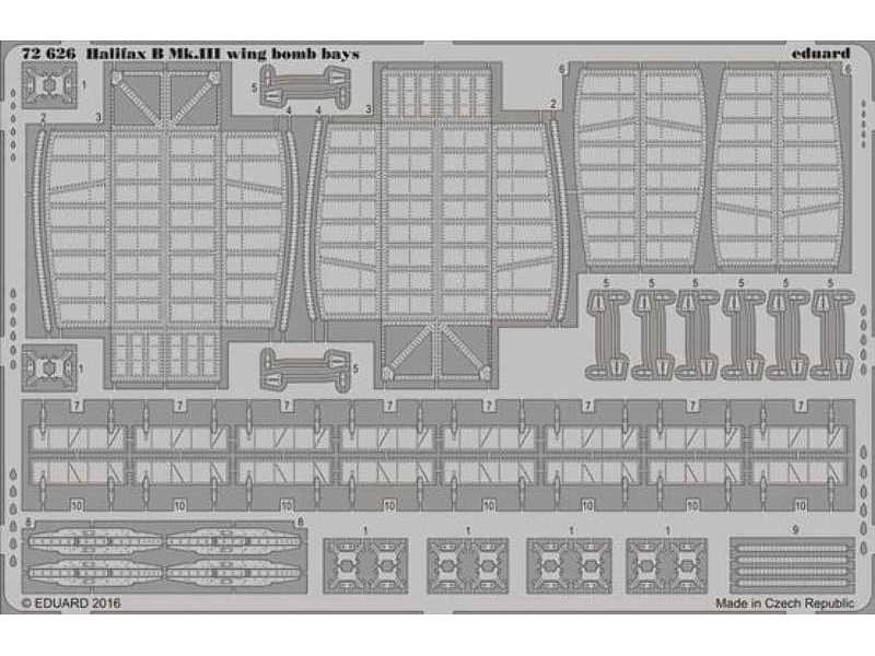 Halifax B Mk. III wing bomb bays 1/72 - Revell - zdjęcie 1