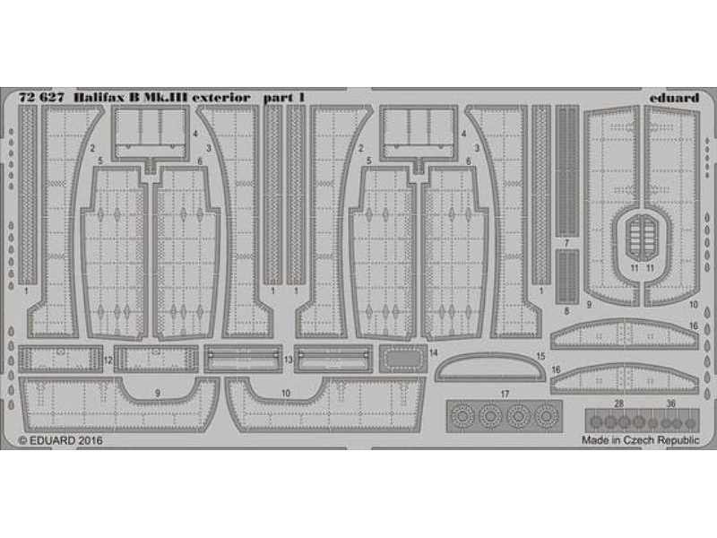 Halifax B Mk. III exterior 1/72 - Revell - zdjęcie 1 Halifax B Mk. III exterior 1/72 - Revell - zdjęcie 1