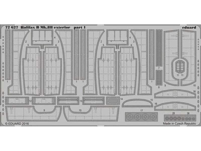 Halifax B Mk. III exterior 1/72 - Revell - zdjęcie 1