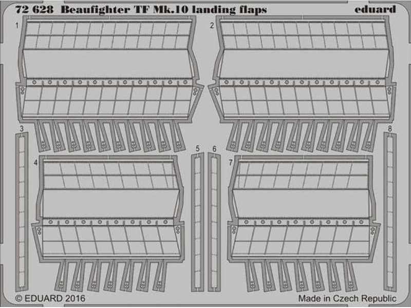 Beaufighter TF Mk.10 landing flaps 1/72 - Airfix - zdjęcie 1