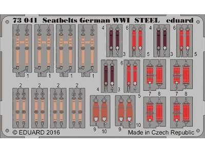 Seatbelts German WWI STEEL 1/72 - zdjęcie 1