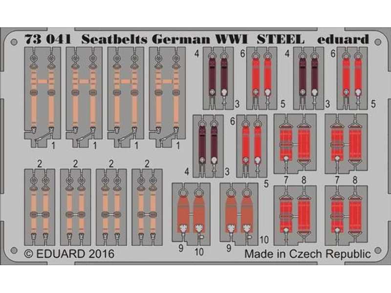 Seatbelts German WWI STEEL 1/72 - zdjęcie 1