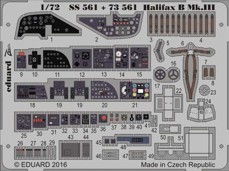 Halifax B Mk. III interior 1/72 - Revell - zdjęcie 1