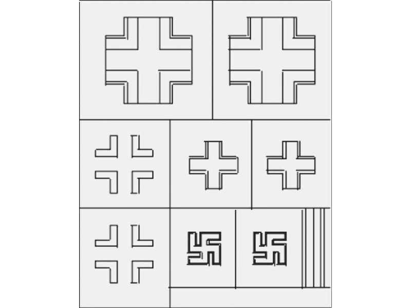 Ju 52 National Insignia 1/72 - zdjęcie 1 Ju 52 National Insignia 1/72 - zdjęcie 1