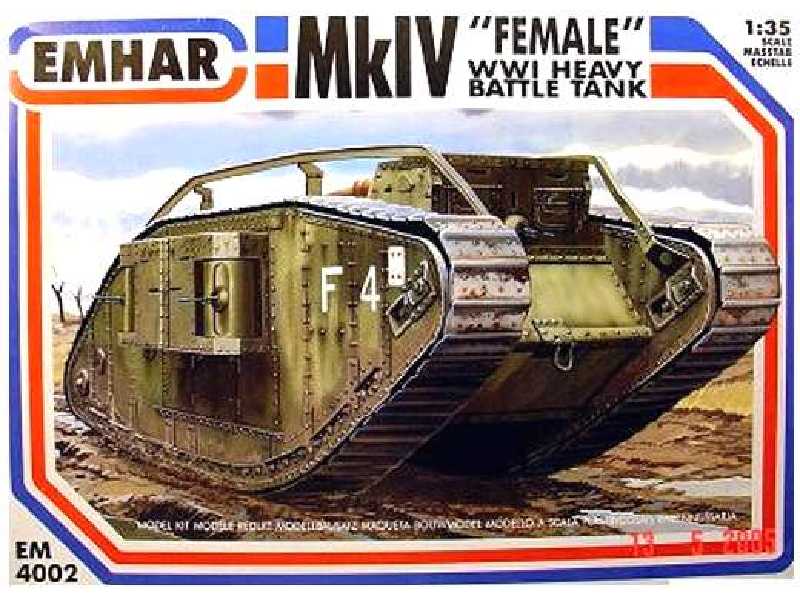 Ciężki czołg Mk IV Female - I Wojna Światowa - zdjęcie 1 Ciężki czołg Mk IV Female - I Wojna Światowa - zdjęcie 1