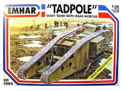 Czołg Tadpole z moździerzem - I Wojna Światowa - zdjęcie 1