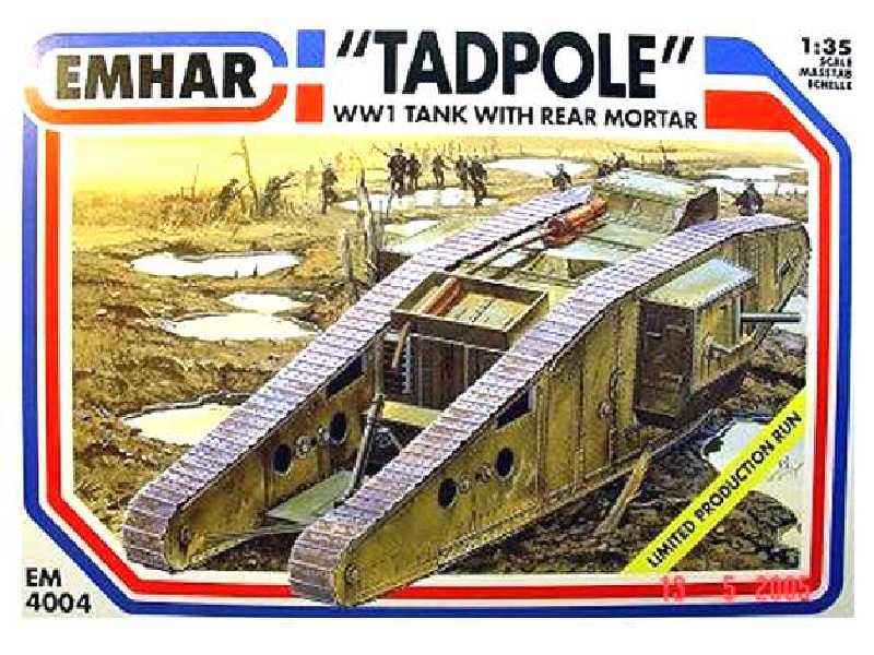 Czołg Tadpole z moździerzem - I Wojna Światowa - zdjęcie 1