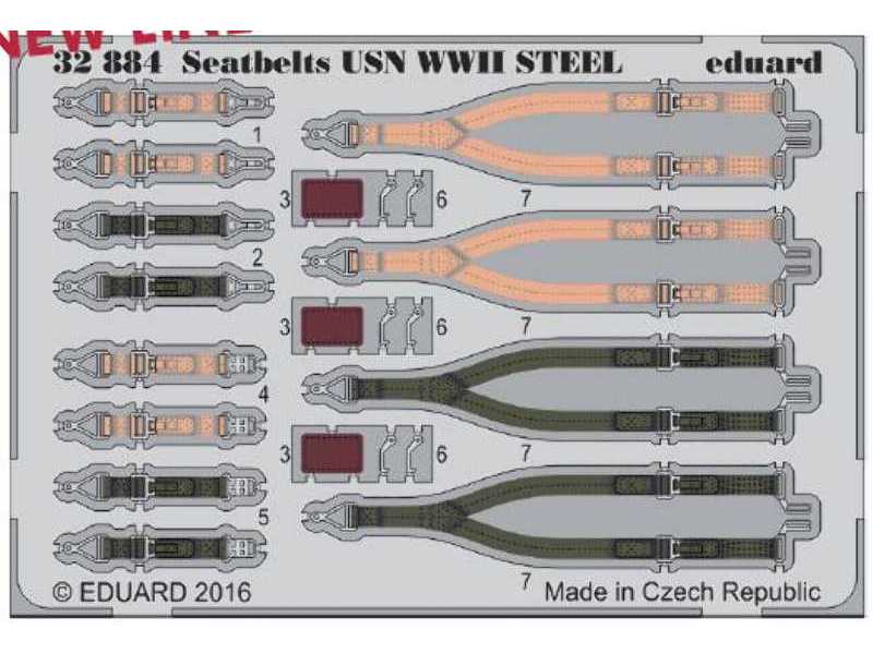 Seatbelts USN WWII fighters 1/32 - zdjęcie 1 Seatbelts USN WWII fighters 1/32 - zdjęcie 1