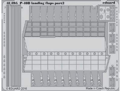 P-40B landing flaps 1/48 - Airfix - zdjęcie 2