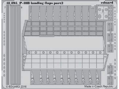 P-40B landing flaps 1/48 - Airfix - zdjęcie 2