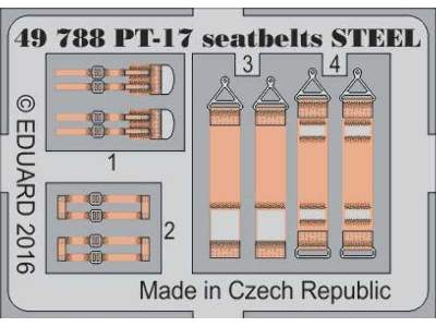 PT-17 seatbelts STEEL 1/48 - Revell - zdjęcie 1