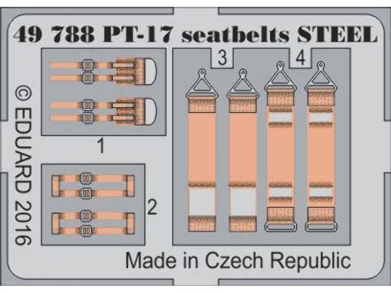 PT-17 seatbelts STEEL 1/48 - Revell - zdjęcie 1