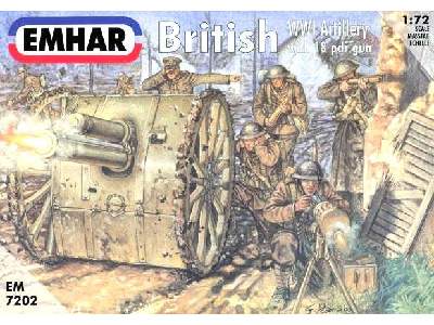 Figurki Brytyjska artyleria z działem - I Wojna Światowa - zdjęcie 1