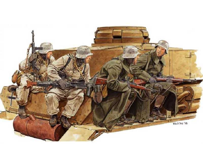 Figurki Winter Panzer Riders - 1943-44 - zdjęcie 1 Figurki Winter Panzer Riders - 1943-44 - zdjęcie 1