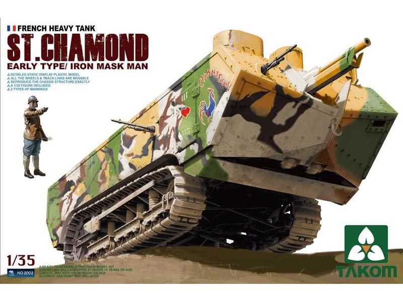 St.Chamond - ciężki czołg francuski - I W.Ś. - wczesny - zdjęcie 1 St.Chamond - ciężki czołg francuski - I W.Ś. - wczesny - zdjęcie 1