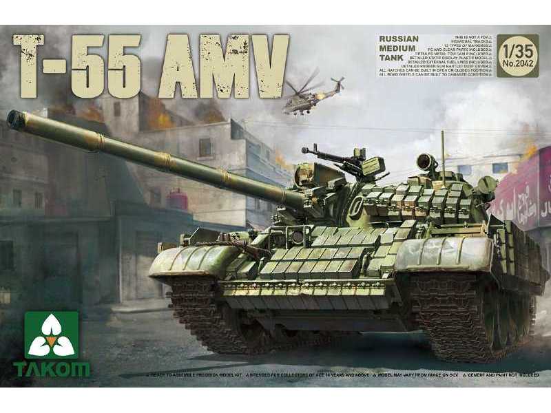 T-55 AMV - rosyjski czołg średni - zdjęcie 1 T-55 AMV - rosyjski czołg średni - zdjęcie 1