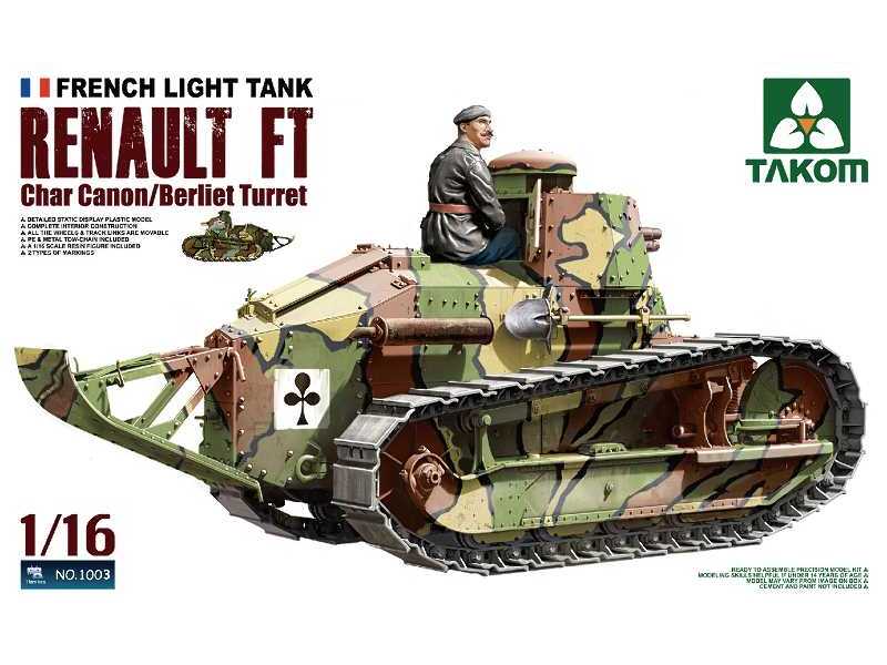 Renault FT char canon/Berliet turret czołg francuski - zdjęcie 1