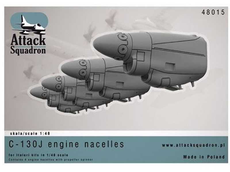 C-130 J silniki do modelu Italeri (C-130 J engine nacelles for I - zdjęcie 1