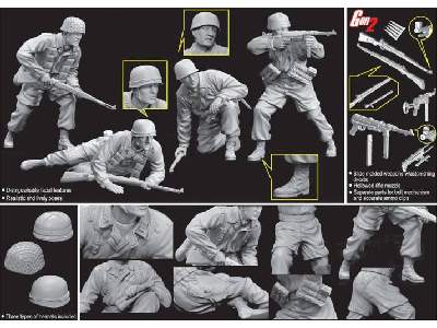 Figurki Obrońcy Monte Cassino 1944 (Fallschirmjager) - Gen2 - zdjęcie 2