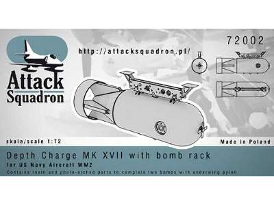 Bomba głebinowa Mk XVII - US Navy - 2 szt  (Depth Charges MK XVI - zdjęcie 1
