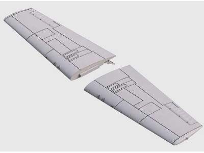 F4F-3 Wildcat/Martlet III skrzydła z klapami (F4F-3 wings for Ha - zdjęcie 3