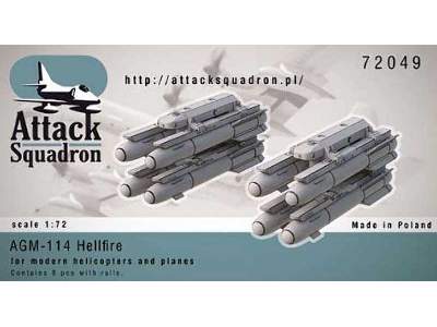 AGM-114 Hellfire w/launch rails 8pcs. - zdjęcie 1