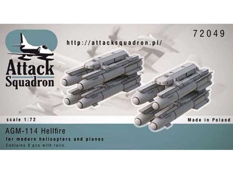 AGM-114 Hellfire w/launch rails 8pcs. - zdjęcie 1 AGM-114 Hellfire w/launch rails 8pcs. - zdjęcie 1